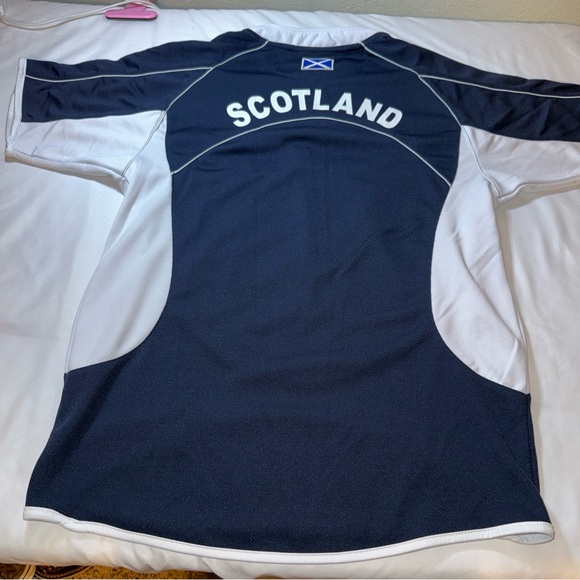 Scotland Kids Rugby Jersey - Blue and White - Picture 7 of 7
